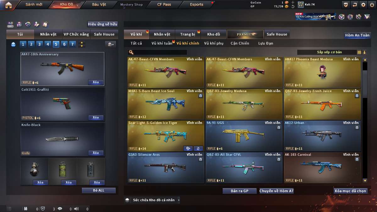 shop acc cf uy tin gia re